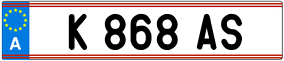 Trailer License Plate